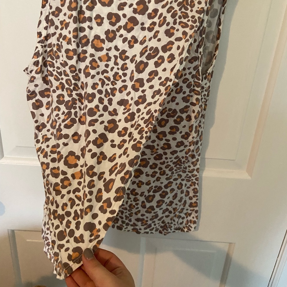Anthropologie Dolan Cheetah tank with open back size small - Picture 7 of 8